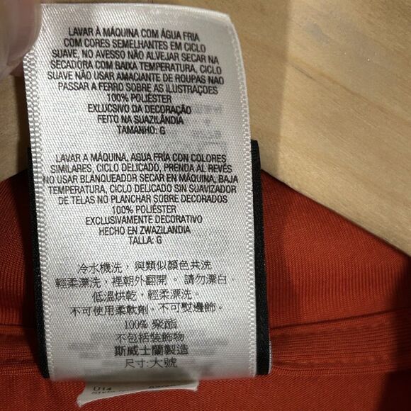 Harley Davidson Polo Shirt Men's Size Large Orange Century Medina Ohio Logo - Picture 5 of 7